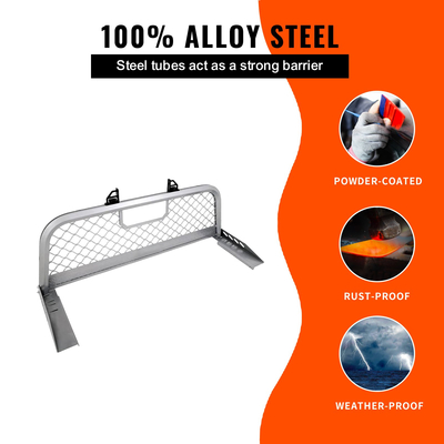 Βάση πονοκεφάλου VEVOR, χωρητικότητα 300 LBS, Διχτυωτή βάση στήριξης κρεβατιού φορτηγού, βαρέως τύπου πλέγμα φορτηγού από αλουμίνιο, προστατευτικό καμπίνας πονοκεφάλου για τις περισσότερες παραλαβές πλήρους μεγέθους