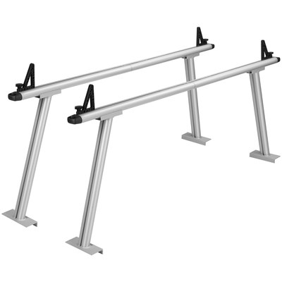 Βάση φορτηγού VEVOR, χωρητικότητα 800 λίβρες, 71&quot;x31&quot; Αλουμινένια σχάρα σκάλας για φορτηγό με 8 σφιγκτήρες C χωρίς διάτρηση, Σετ δύο ράβδων κρεβατιού για φορτηγά βαρέως τύπου για καγιάκ, σανίδα του σερφ, ξυλεία, σκάλα