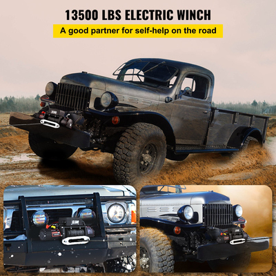 VEVOR 13500 LBS Electric Truck Winch12v Ηλεκτρικό βαρούλκο ATV Συνθετικό σχοινί με τηλεχειριστήριο