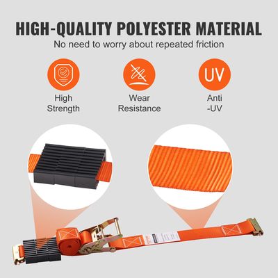 VEVOR Κιτ δεσίματος τσοκ τροχού, 2&quot; x 96&quot; Σετ ιμάντων δεσίματος, Σύστημα δεσίματος ρυμουλκούμενου βαρέως τύπου για ζάντες 10&quot;-23&quot;, ATV, UTV, τρέιλερ, χορτοκοπτικό, τσοκ τροχών &amp; αξεσουάρ δεσίματος, 4-συσκευασία