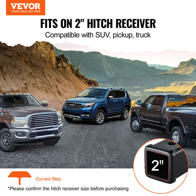 VEVOR Hitch Step for 2&quot; Receiver Universal Trailer Tow Πίσω προφυλακτήρας Χάλυβας