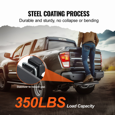 VEVOR Hitch Step for 2&quot; Receiver Universal Trailer Tow Πίσω προφυλακτήρας Χάλυβας