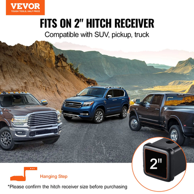 VEVOR Hitch Step for 2&quot; Receiver Universal Trailer Tow Πίσω προφυλακτήρας Χάλυβας