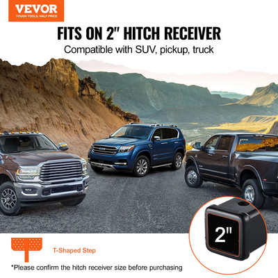 VEVOR Hitch Step for 2&quot; Receiver Universal Trailer Tow Πίσω προφυλακτήρας Χάλυβας
