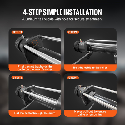 Καλώδιο βαρούλκου από γαλβανισμένο χάλυβα VEVOR, 3/8 ίντσες x 100 πόδια 15.200 λίβρες αντοχή σε θραύση, συρμάτινο σχοινί βαρούλκου με περιστρεφόμενο γάντζο, καλώδιο ρυμούλκησης βαρέως τύπου, Universal εφαρμογή για SUV, Μεγάλο όχημα εκτός δρόμου, Φορτηγό