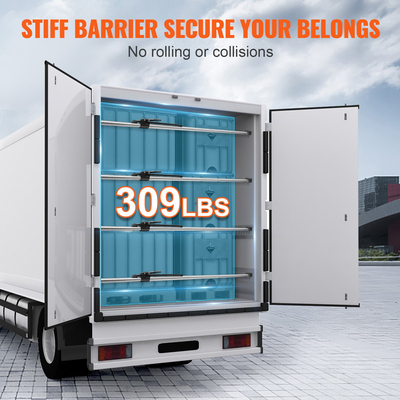 VEVOR Cargo Bar, Ratcheting Cargo Bar Ρυθμιζόμενη από 89&quot; έως 104&quot;, Steel Stabilizer Cargo Bar βαρέως τύπου με χωρητικότητα 309 lbs, Μπάρα φόρτωσης κρεβατιού φορτηγού για κρεβάτι φορτηγών, ρυμουλκούμενο, ημιρυμουλκούμενο (4 τεμ.)