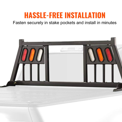 Βάση πονοκεφάλου VEVOR, ράφι πονοκεφάλου από κράμα χάλυβα, βάση στήριξης κρεβατιού για φορτηγό, βαρέως τύπου κράμα ατσαλιού για φορτηγό κεφαλαλγίας προστατευτικό καμπίνας για τις περισσότερες παραλαβές πλήρους μεγέθους