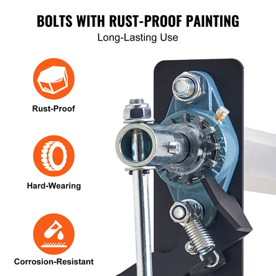 Σετ κυλίνδρου μανιβέλας VEVOR, πλάτους 64&quot; έως 104&quot;, κράμα αλουμινίου, χειροκίνητος κύλινδρος από σκουπίδια σε επίπεδο καμπίνας με λαβή 7&quot; με τυλιγμένο σφουγγάρι, Ιδανικό για ανατρεπόμενα φορτηγά, ρυμουλκούμενα, μεταφορείς απορριμμάτων (Χωρίς μουσαμά)