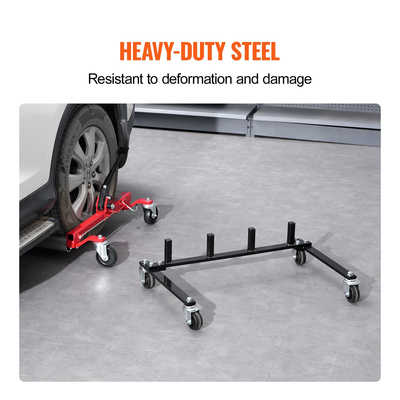 VEVOR Car Dolly Rack Hydraulic Jack Stand Organizer 4-Dolly χωρητικότητας