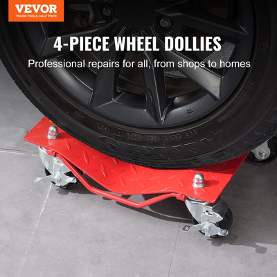 VEVOR Wheel Dolly Heavy-Duty ελαστικό αυτοκινήτου Stake Vehicle Moving Dolly 8000 lbs 4 Pack