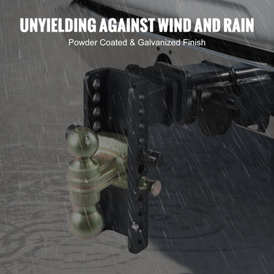 VEVOR Ρυθμιζόμενο Trailer Hitch Tow Ball Mount 2,5&quot; Receiver 8&quot; Drop 14500 lbs