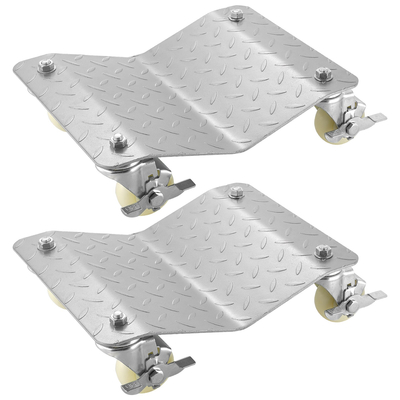 VEVOR 2Pcs Tire Wheel Dollies, 1500Lbs/680KG Tire Skates Wheel Car Van Positioning Dolly Trolley Ball Bearings Recovery Jack Auto Repair Moving