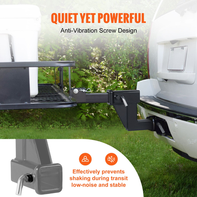 VEVOR Trailer Hitch Riser, για δέκτη 2&quot; με 6&quot; Rise/Drop, Trailer Receiver Hitch Extender Adapter, Μήκος επέκτασης 7&quot; και 9&quot;, Μέγιστη ικανότητα ρυμούλκησης 4000 lbs, Περιλαμβάνονται καρφίτσες κοτσαδόρου, Μαύρο