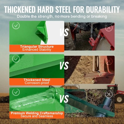 VEVOR Ballast Box 3 Point Κατηγορία 1 Τρακτέρ, Χωρητικότητα 800lbs Hitch Ballast Box, για δέκτη κοτσαδόρου 2&#039;&#039;, Tractor Ballast Box με όγκο 5cu.ft, Ατσάλι βαρέως τύπου, πράσινο