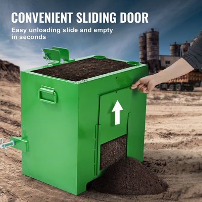 VEVOR Ballast Box 3 Point Κατηγορία 1 Τρακτέρ, Χωρητικότητα 800lbs Hitch Ballast Box, για δέκτη κοτσαδόρου 2&#039;&#039;, Tractor Ballast Box με όγκο 5cu.ft, Ατσάλι βαρέως τύπου, πράσινο