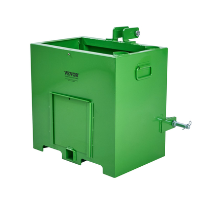 VEVOR Ballast Box 3 Point Κατηγορία 1 Τρακτέρ, Χωρητικότητα 800lbs Hitch Ballast Box, για δέκτη κοτσαδόρου 2&#039;&#039;, Tractor Ballast Box με όγκο 5cu.ft, Ατσάλι βαρέως τύπου, πράσινο