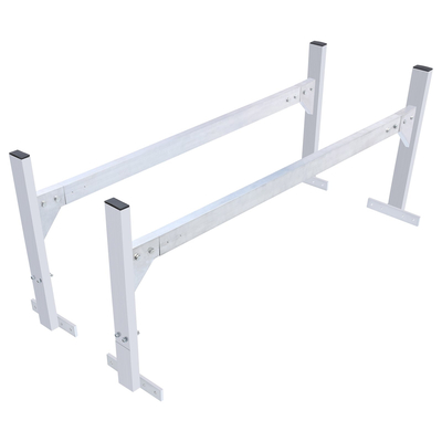 VEVOR Van Roof Ladder Rack, 2 Bars Racks Roof Ladder Racks, 181 kg Χωρητικότητα Rain-Gutter Van Roof Rack, Ρυθμιζόμενο μήκος 1300-2060 mm, Βάση σκάλας Van για Van, Cargo, Trailer