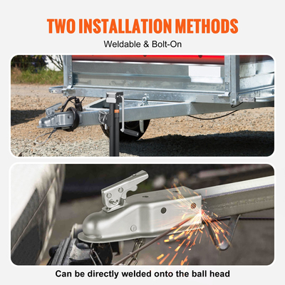 Ευθύς σύνδεσμος ρυμουλκούμενου VEVOR, για σφαίρα κοτσαδόρου 2 ιντσών, κανάλι 3 ιντσών, χωρητικότητα 5000 λίβρες, σύνδεσμος γλώσσας ρυμουλκούμενου βαρέως τύπου, Ιδανικός για ρυμούλκηση Station Wagon, Pickup Trucks, SUV, Ψευδάργυρη επιφάνεια