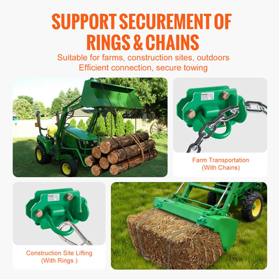 VEVOR 3/8&quot; Γάντζοι κάδου για τρακτέρ Grade 70 Steel Grab Hooks 12.000 lbs για RV UTV