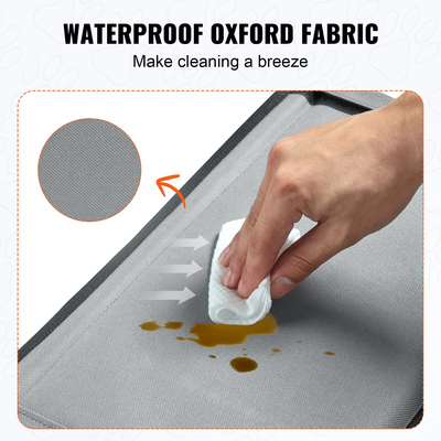 Κάθισμα αυτοκινήτου VEVOR Dog Booster Κάθισμα αυτοκινήτου Κάθισμα κατοικίδιων ζώων για μικρό σκύλο έως 26 λίβρες γκρι