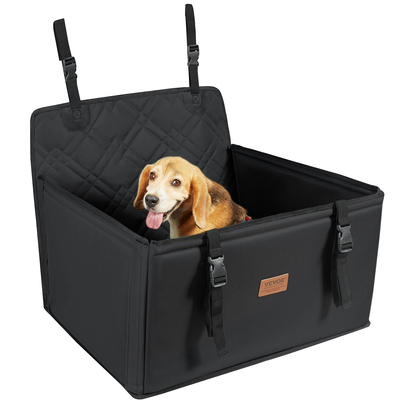 Κάθισμα αυτοκινήτου VEVOR Dog Booster Κάθισμα αυτοκινήτου Κάθισμα κατοικίδιων ζώων για σκύλους SML έως 40 λίβρες Μαύρο