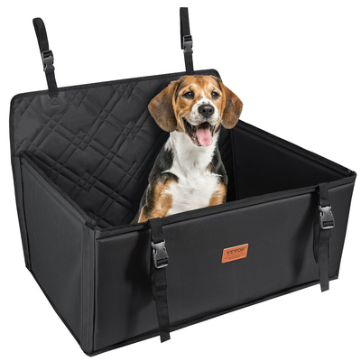 Κάθισμα αυτοκινήτου VEVOR Dog Booster Κάθισμα αυτοκινήτου Κάθισμα κατοικίδιων ζώων για σκύλους SML έως 48,5 λίβρες Μαύρο