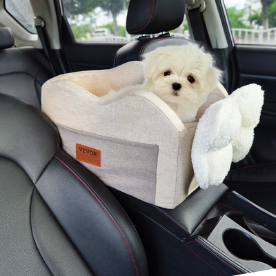 Κεντρική κονσόλα VEVOR Dog Car Seat Dog Booster Seat Car for Small Dog 8 lbs