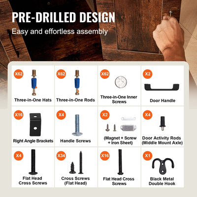 Κουτί απορριμάτων γάτας VEVOR Περίβλημα Ξύλινο Κουτί απορριμάτων Έπιπλα κρυμμένο με 4 ράφια