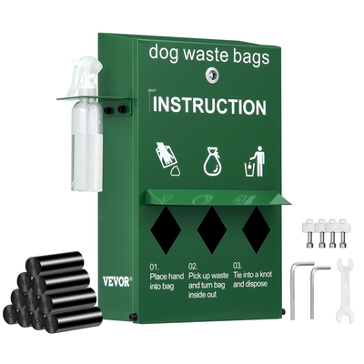 VEVOR Dog Waste Station Bag Dispenser with 600 Bags Lockable Dog Poop Poop Tres