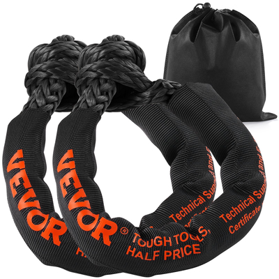 VEVOR Soft Shackle Synthetic Recovery Rope 2PCS 1/2&quot;x22&quot; 44092lbs Strength Break