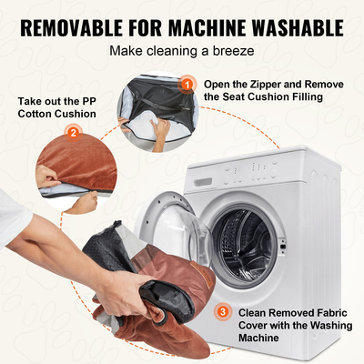 Κάθισμα αυτοκινήτου VEVOR Dog Booster Κάθισμα αυτοκινήτου Κάθισμα κατοικίδιων ζώων για μικρό σκύλο έως 25 λίβρες γκρι