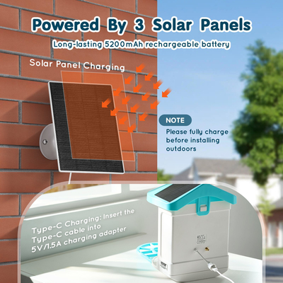 VEVOR Smart Bird Feeder με Camera AI Identify 10000+ Bird Specie Solar-Powered