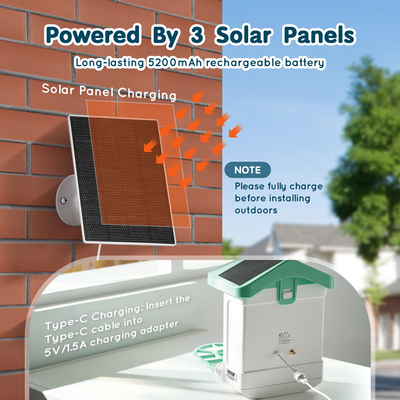 VEVOR Smart Bird Feeder με Camera AI Identify 10000+ Bird Specie Solar-Powered