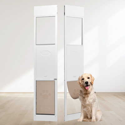 VEVOR Dog Door for Sliding Glass Door 75 7/8&quot;-80 11/16&quot; Ρυθμιζόμενο ύψος XL