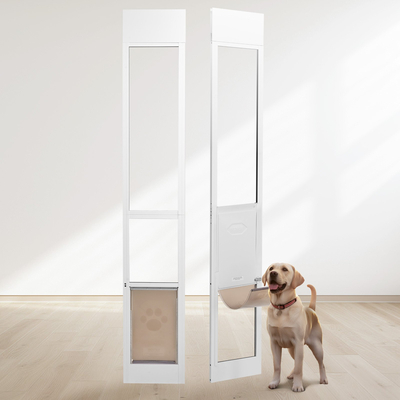 VEVOR Dog Door for Sliding Glass Door 75 7/8&quot;-80 11/16&quot; Ρυθμιζόμενο ύψος L