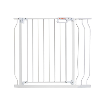 VEVOR Baby Gate, 29,5&quot;-39&quot; Extra Wide, 30&quot; High, Dog Gate για σκάλες Πόρτες και σπίτι, Easy Step Walk Thru Auto Close Child Gate Πύλη ασφαλείας κατοικίδιων ζώων με κιτ τοποθέτησης πίεσης και κιτ τοποθέτησης στον τοίχο, λευκό