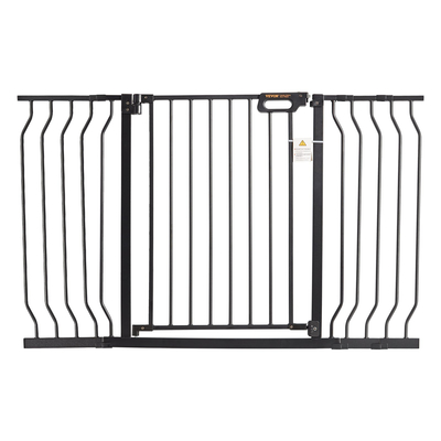 VEVOR Baby Gate, 29,5&quot;-53&quot; Extra Wide, 30&quot; High, Dog Gate για σκάλες Πόρτες και σπίτι, Easy Step Walk Thru Auto Close Child Gate Πύλη ασφαλείας κατοικίδιων ζώων με κιτ τοποθέτησης πίεσης και κιτ τοποθέτησης στον τοίχο, μαύρο