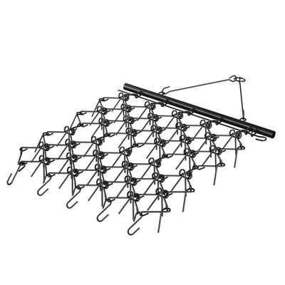VEVOR Drag Harrow, 4&#039;x5,6&#039; βαρέως τύπου σβάρνα αλυσίδας με 69 δόντια, προσαρτήματα τρακτέρ ATV UTV Field Drag Mat για προετοιμασία χλοοτάπητα, σπορά γκαζόν, ισοπέδωση τοπίου, σβάρνα για αυλή με σβάρνα για Gravel Driveway Yard