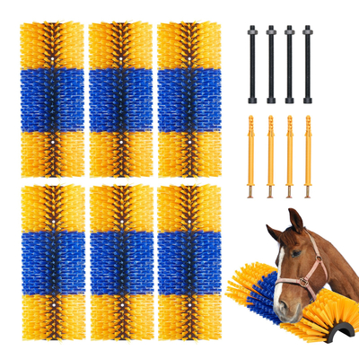 VEVOR Livestock Scratching Brush 6Pcs Itch Relief Horse Scratcher Brush 17,1 in