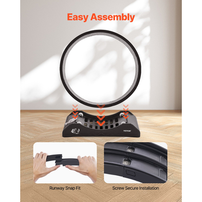 VEVOR Cat Exercise Wheel 31.5 σε μαύρο διάδρομο μεγάλου εσωτερικού χώρου για γάτα Running Wheel