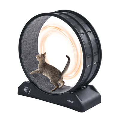 VEVOR Cat Exercise Wheel 31.5 σε μαύρο διάδρομο μεγάλου εσωτερικού χώρου για γάτα Running Wheel