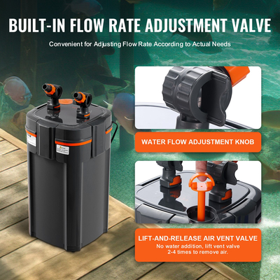 Φίλτρο δοχείου ενυδρείου VEVOR 235 Gallon 25w Λάμπα UV Fish Tank Quiet