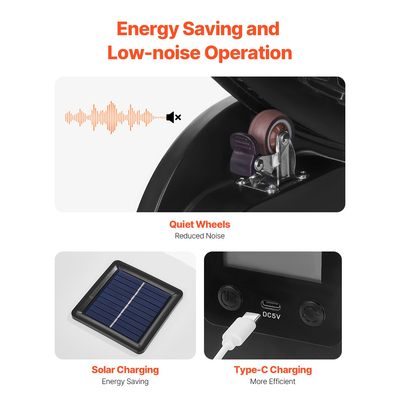 Τροχός γυμναστικής γάτας VEVOR με βηματόμετρο 40,8&quot; Διάδρομος γάτας για Pet Health Black