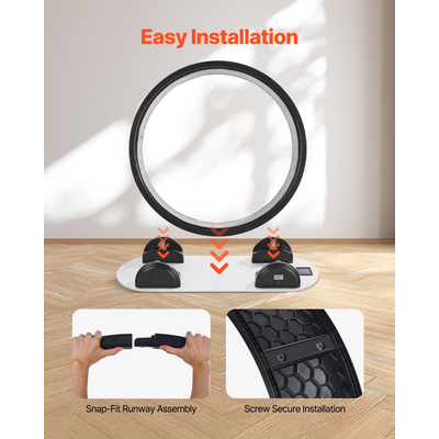 Τροχός γυμναστικής γάτας VEVOR με βηματόμετρο 40,8&quot; Διάδρομος γάτας για Pet Health Black