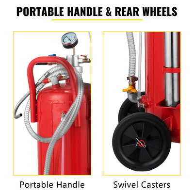 Εκχύλισμα πετρελαίου 5 γαλόνια/22.7φορητή δεξαμενή αποστράγγισης γκαράζ εξαγωγέων πετρελαίου αποβλήτων αέρα πνευματικά