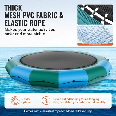 VEVOR 15ft φουσκωτό τραμπολίνο κολύμβησης πλατφόρμας αναπήδησης για παιχνίδι λίμνης πισίνας