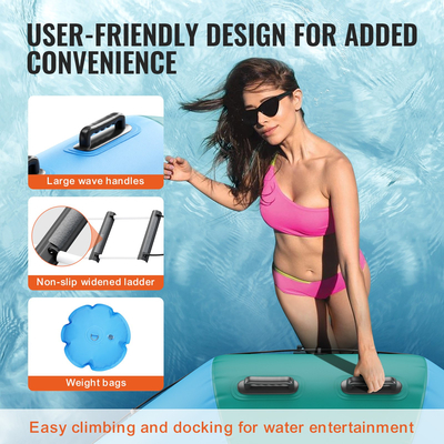 VEVOR 15ft φουσκωτό τραμπολίνο κολύμβησης πλατφόρμας αναπήδησης για παιχνίδι λίμνης πισίνας