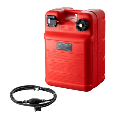 VEVOR Marine Fuel Tank, 6,34 Gallon/24L, Φορητή δεξαμενή αερίου καυσίμου σκάφους για σκάφη εξωλέμβιας μηχανής, πλαστική δεξαμενή καυσίμου εξωλέμβιου σκάφους με λάστιχο, εύκολη μεταφορά για γιοτ, ψαρόβαρκα, σκάφος καταστρώματος, κόκκινο