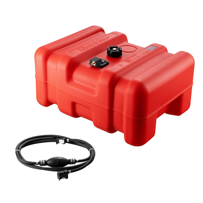VEVOR Marine Fuel Tank, 14,53 Gallon/55L, Φορητή δεξαμενή αερίου καυσίμου σκάφους για σκάφη εξωλέμβιας μηχανής, πλαστική δεξαμενή καυσίμου εξωλέμβιου σκάφους με λάστιχο, εύκολο στη μεταφορά για σκάφος, ψαρόβαρκα, σκάφος καταστρώματος, κόκκινο