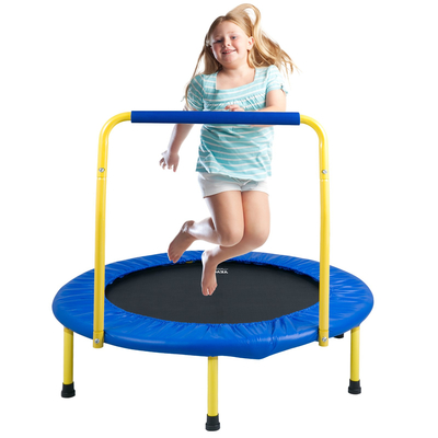 VEVOR 3FT Τραμπολίνο για παιδιά, Τραμπολίνο 36&quot; Εσωτερικού/Εξωτερικού Τραμπολίνο για νήπια, Πτυσσόμενο Μίνι Βρεφικό Τραμπολίνο με Αφρώδες Λαβή, Δώρο Γενεθλίων Τραμπολίνο ψυχαγωγίας για παιδιά 3+ ετών